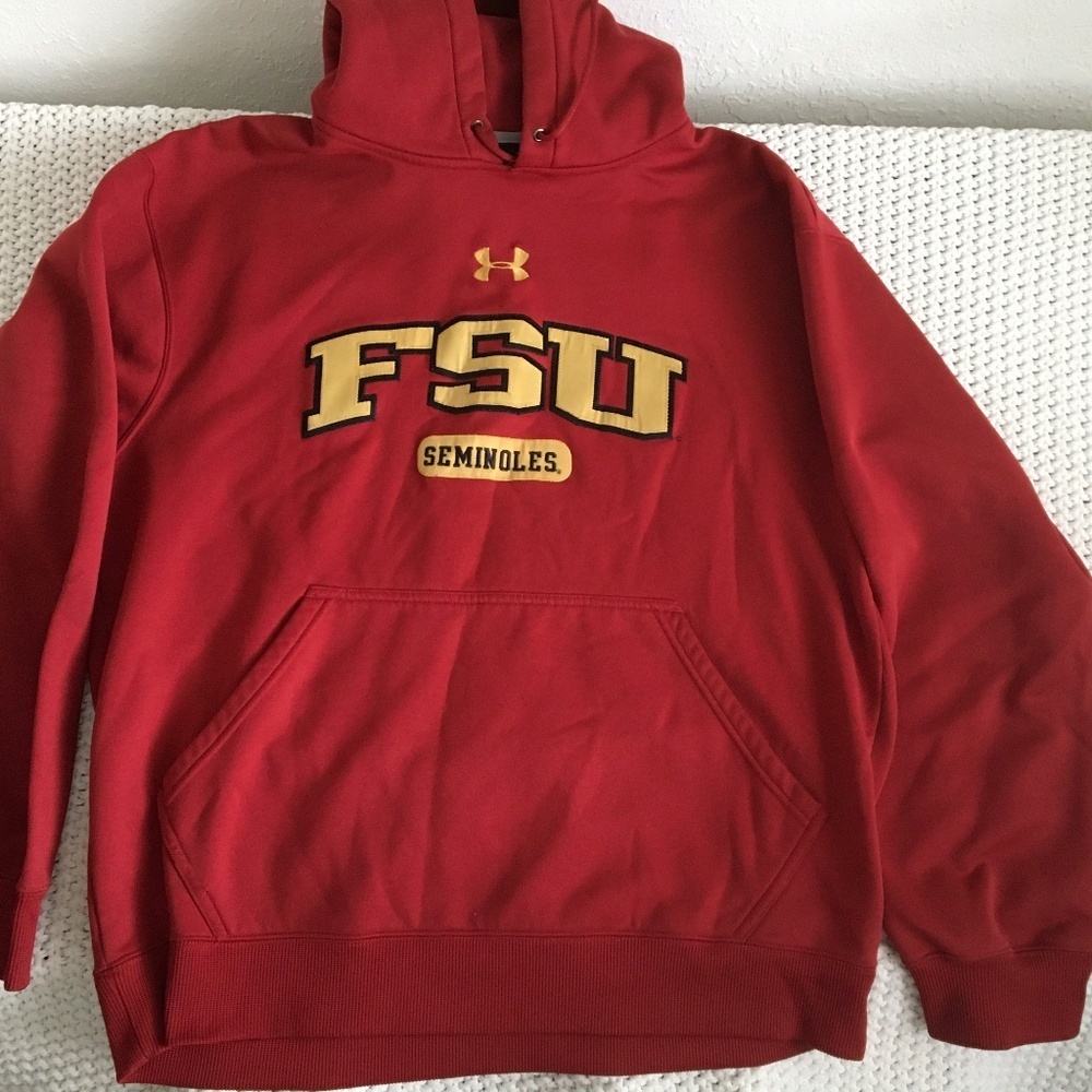 UNDER ARMOUR FSU SEMINOLES SEWN ON HOODIE ADULT SIZE LARGE (SP3)